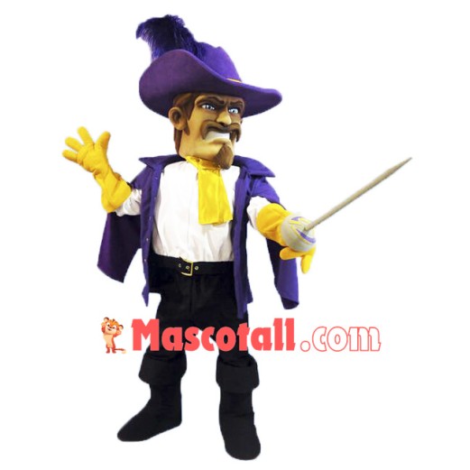 Purple Cavalier Mascot Costume