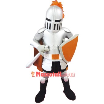 High Quality Silver Knight Mascot Costume