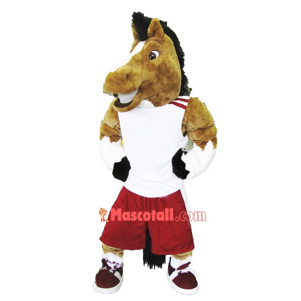 College Horse Mascot Costume