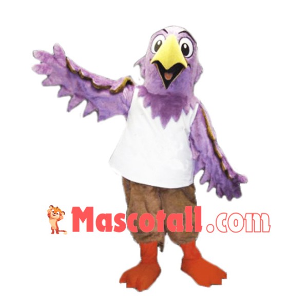 Pink Eagle Mascot Costume