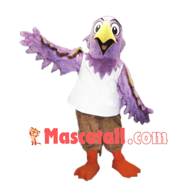 Pink Eagle Mascot Costume