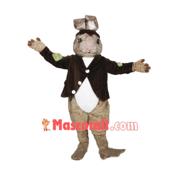 High Quality Brown Rabbit Mascot Costume