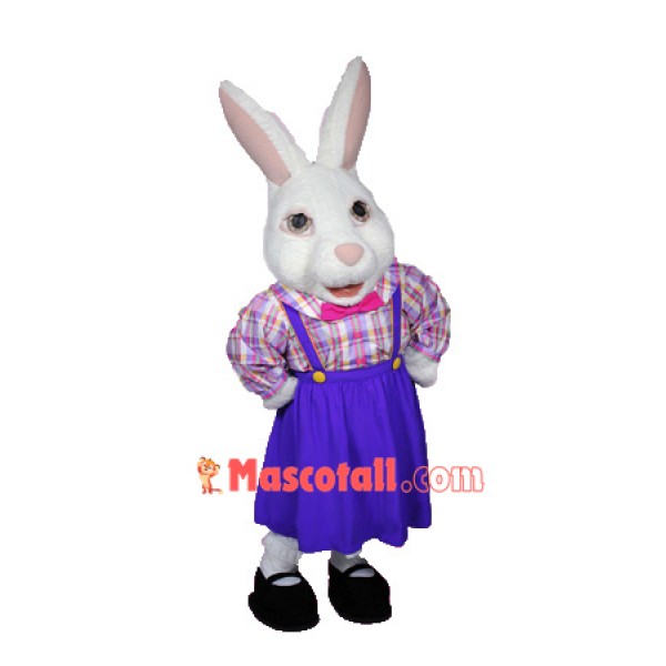 Lady Easter Bunny Mascot Costume