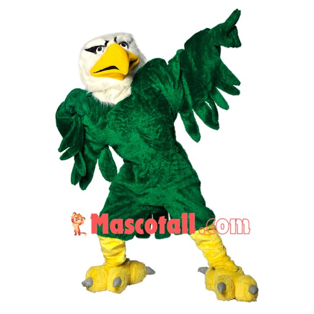 Green University Eagle Mascot Costume