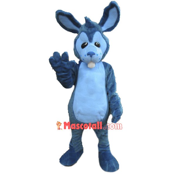 High Quality Blue Rabbit Mascot Costume