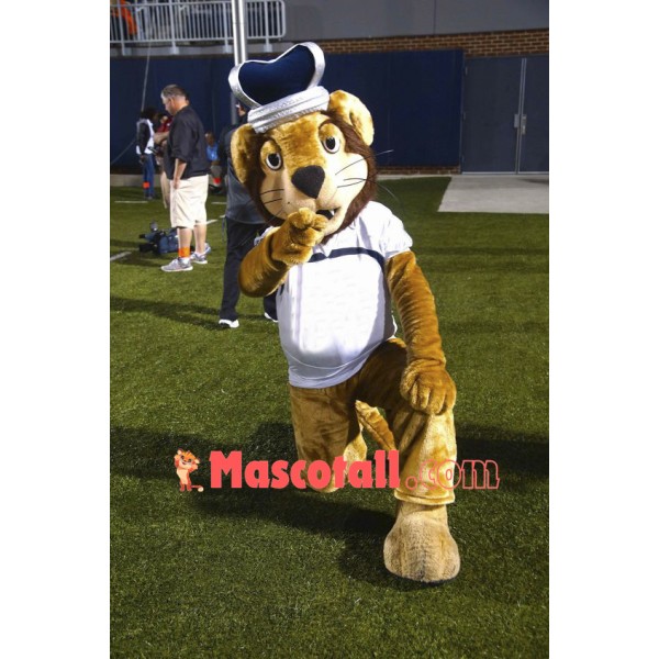 College King Lion Mascot Costume