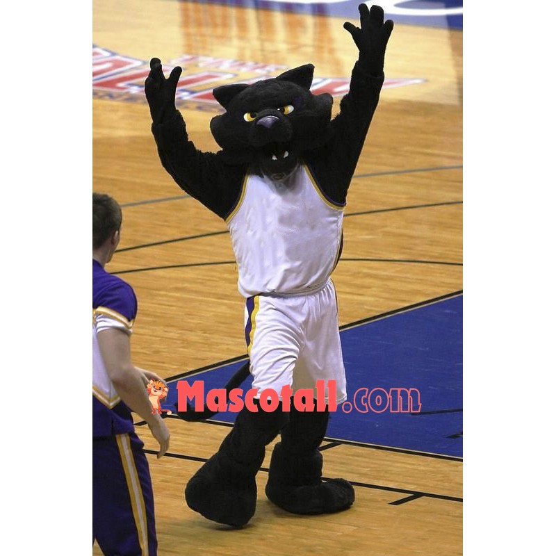 College Black Panther Mascot Costume