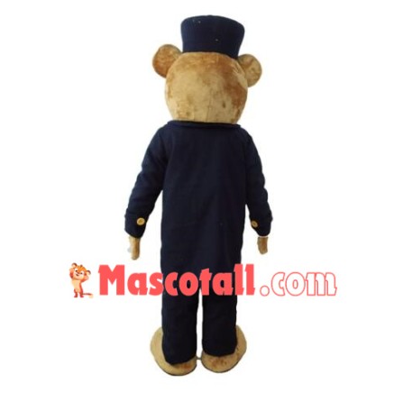 Gentleman Teddy Bear Mascot Costume