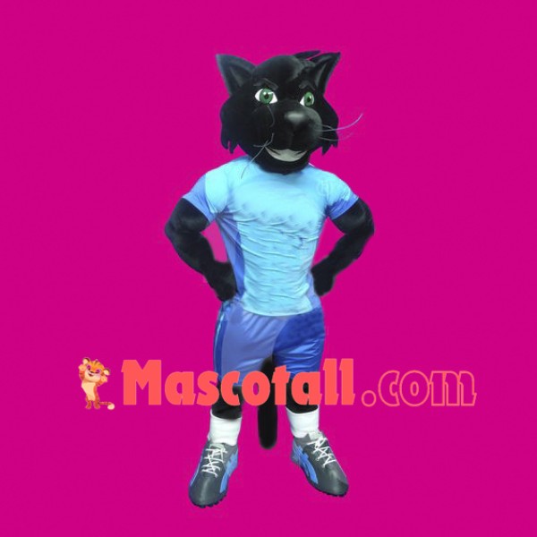 Sport Black Cat Mascot Costume