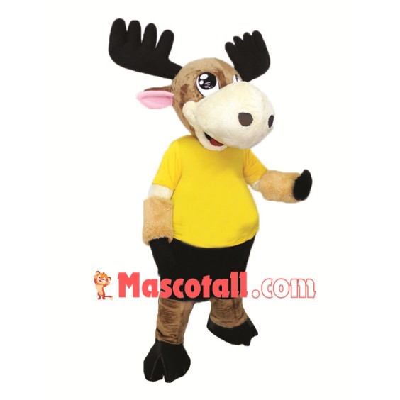 Super Cute Moose Mascot Costume