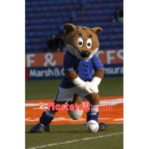 Adult Football Fox Mascot Costume