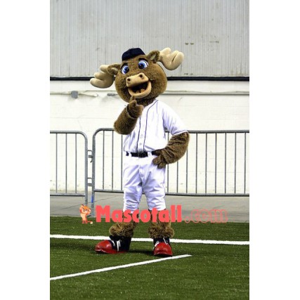 Baseball Moose Mascot Costume