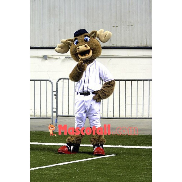 Baseball Moose Mascot Costume