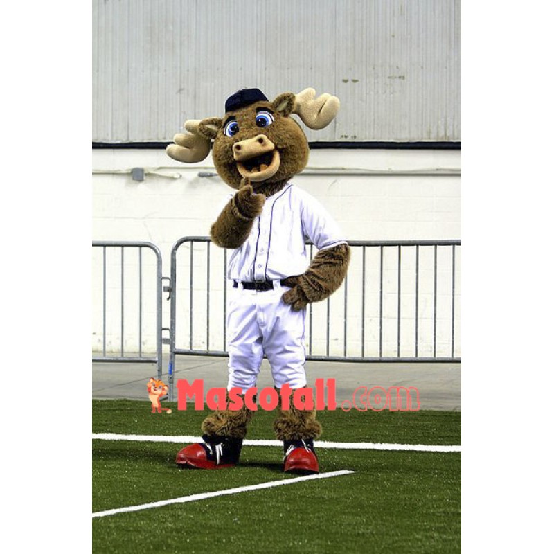 Baseball Moose Mascot Costume