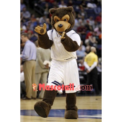 Brown Wolf Mascot Costume