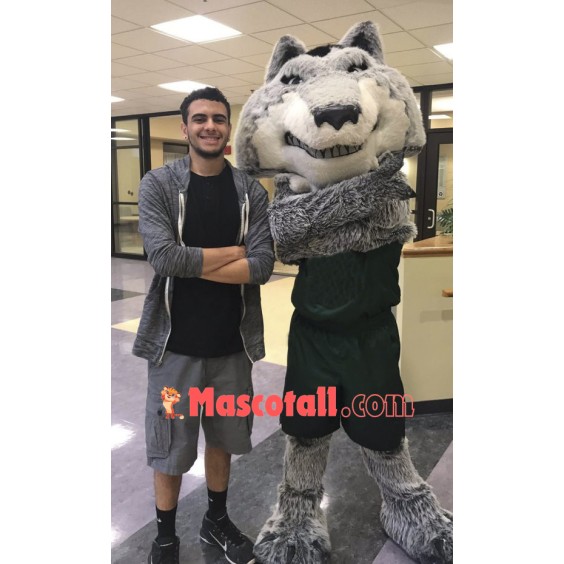 College Sport Wolf Mascot Costume