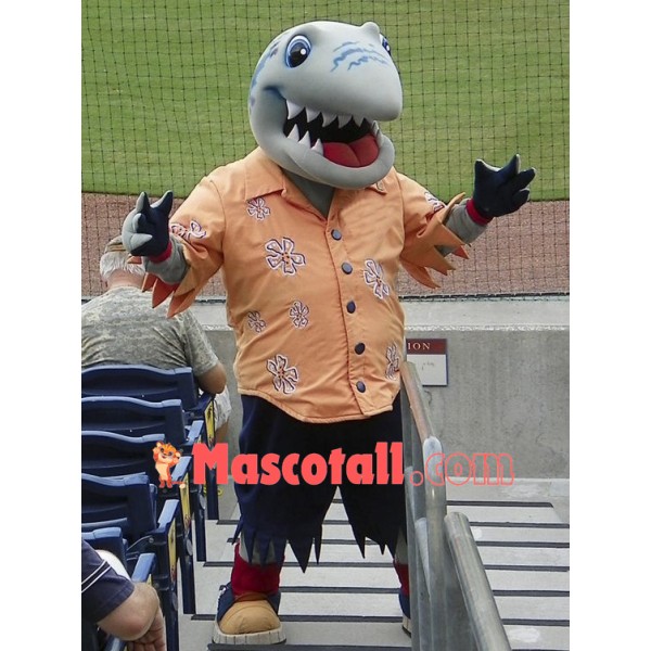 College Shark Mascot Costume