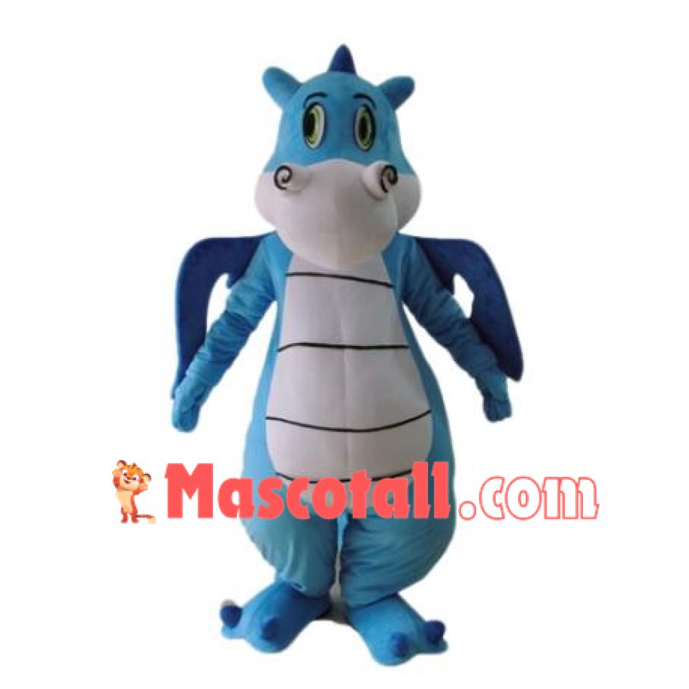 High Quality Blue Dinosaur Mascot Costume
