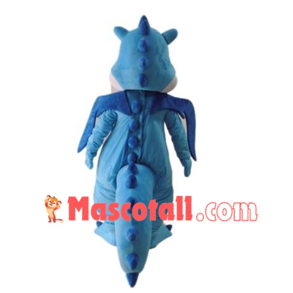 High Quality Blue Dinosaur Mascot Costume