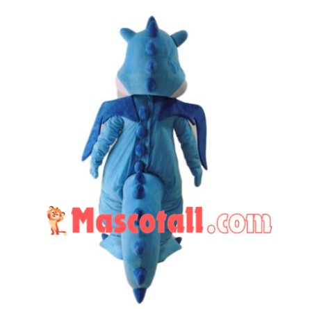 High Quality Blue Dinosaur Mascot Costume