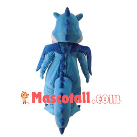 High Quality Blue Dinosaur Mascot Costume
