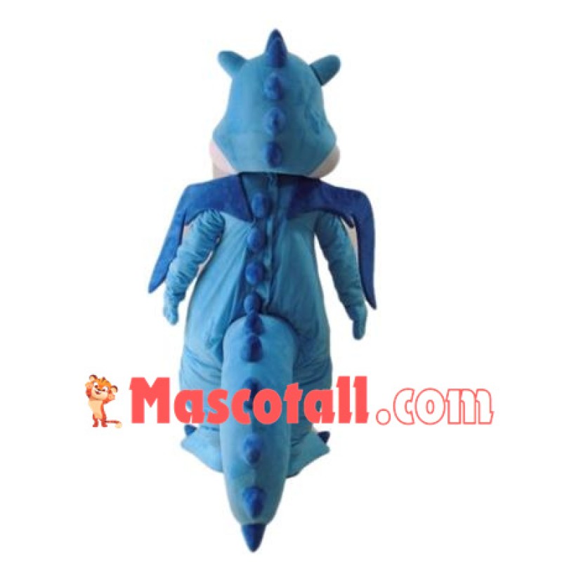 High Quality Blue Dinosaur Mascot Costume