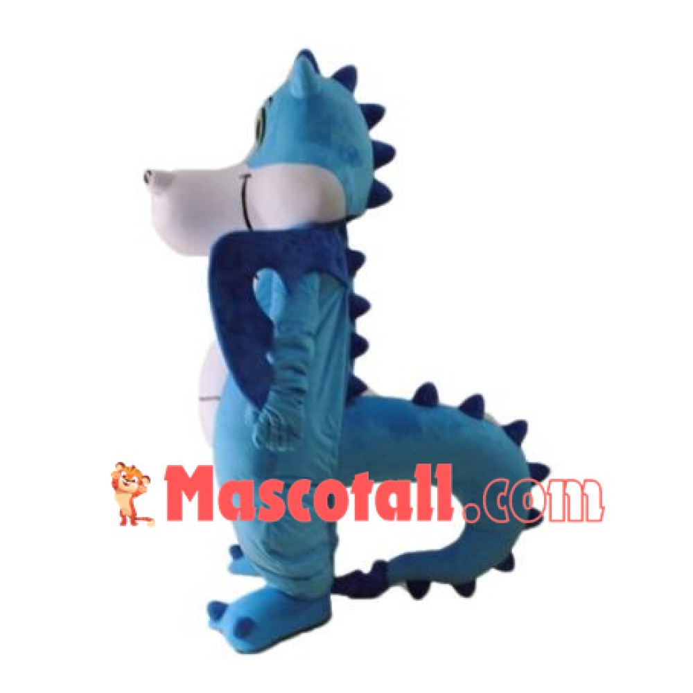 High Quality Blue Dinosaur Mascot Costume