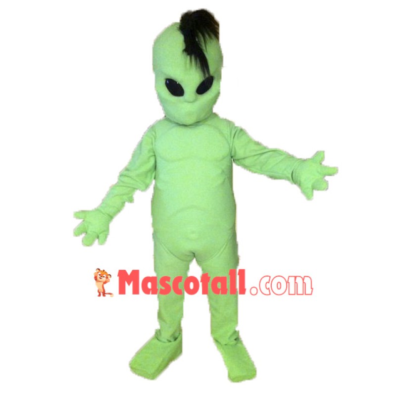 Adult Green Alien Mascot Costume