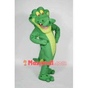 Happy Lightweight Alligator Mascot Costume
