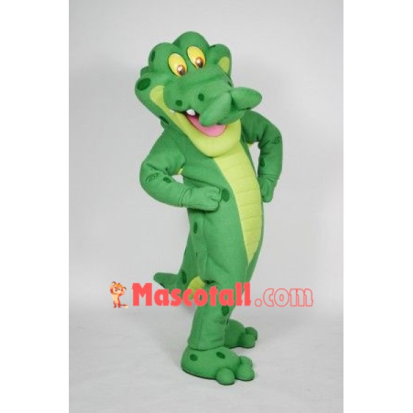 Happy Lightweight Alligator Mascot Costume