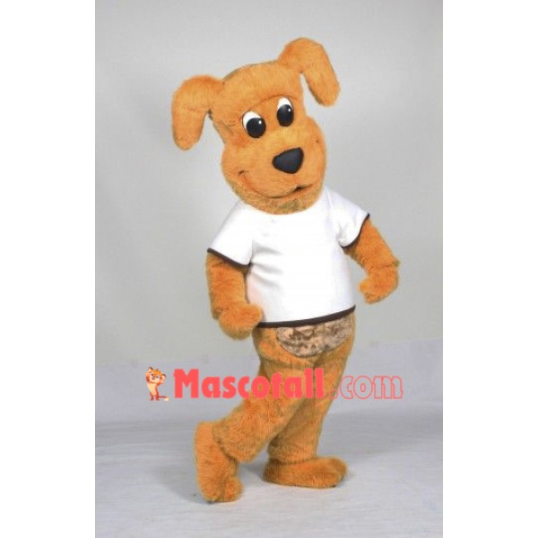 Cute Yellow Lightweight Dog Mascot Costume