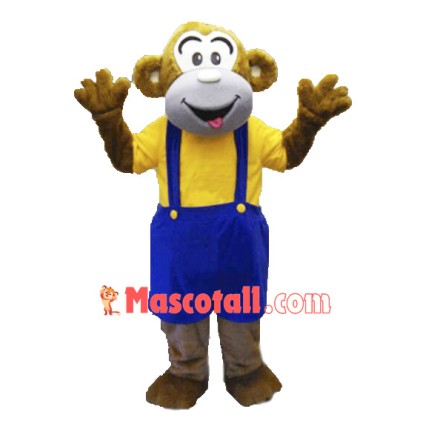 Adult Happy Monkey Mascot Costume