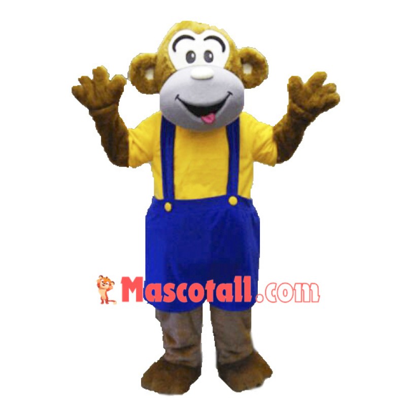 Adult Happy Monkey Mascot Costume