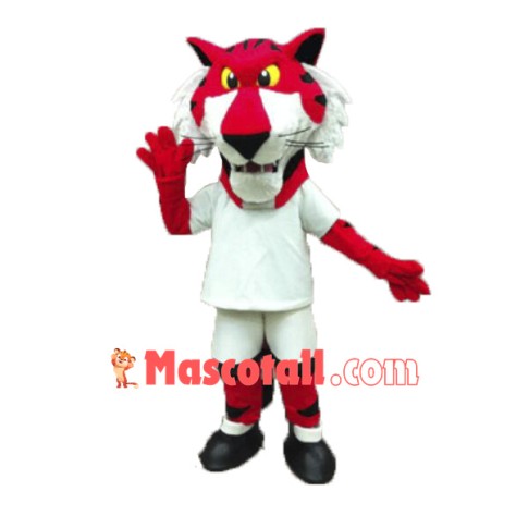 Red Tiger Mascot Costume