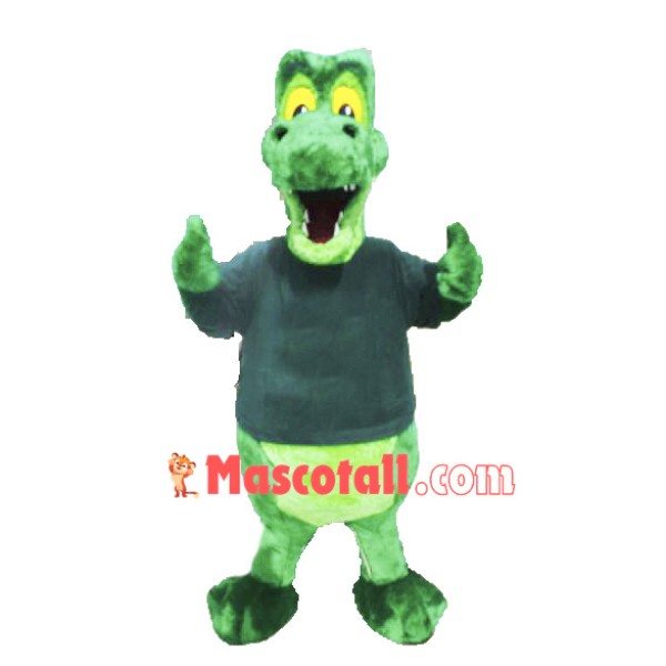 Green Alligator Mascot Costume