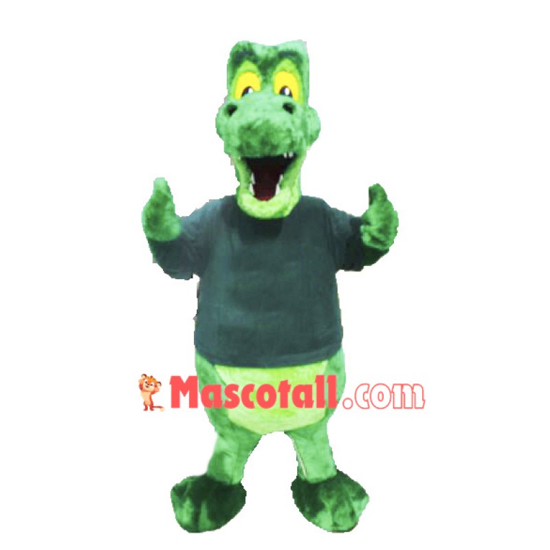 Green Alligator Mascot Costume