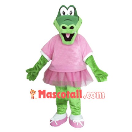 Beautiful Alice Alligator Mascot Costume