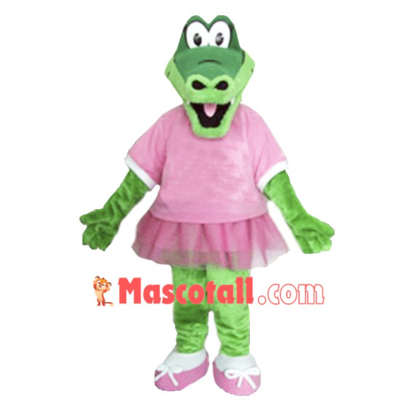 Beautiful Alice Alligator Mascot Costume