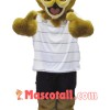 Brown Fluffy Cow Mascot Costume