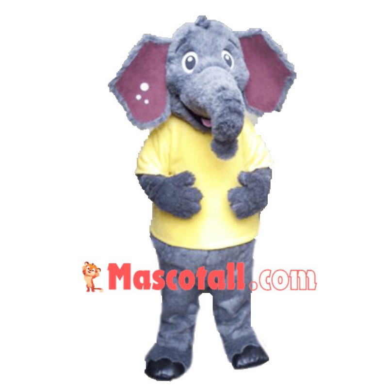 Cute Fluffy Elephant Mascot Costume