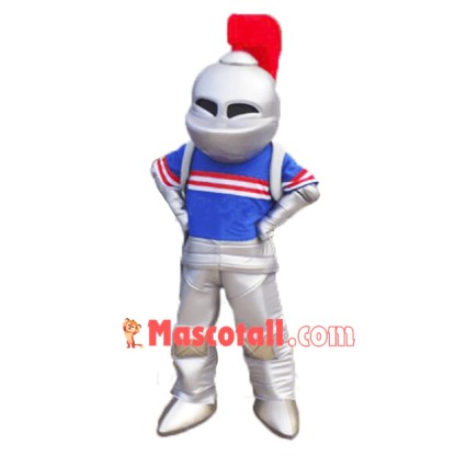 High Quality Silver Knight Mascot Costume