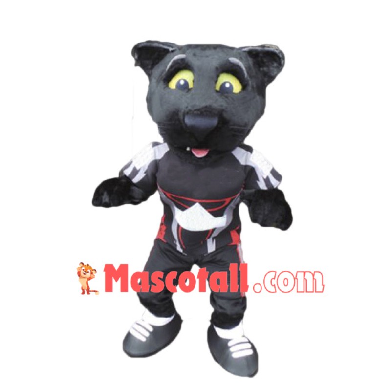 College Black Panther Mascot Costume Free Shipping