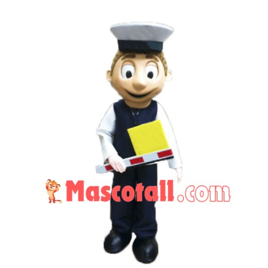 Car Park Attendant Mascot Costume