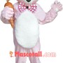 Deluxe Pink Bunny Rabbit Mascot Costume Free Shipping