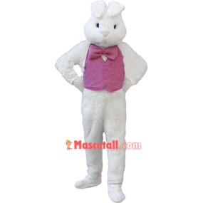 Deluxe White Bunny Rabbit Mascot Costume