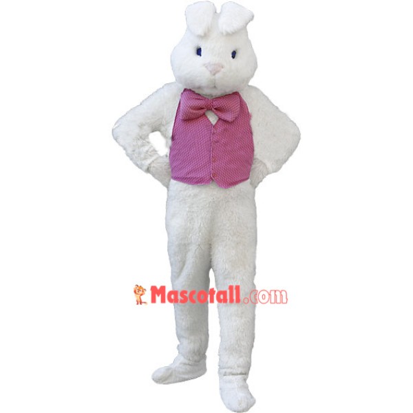 Deluxe White Bunny Rabbit Mascot Costume