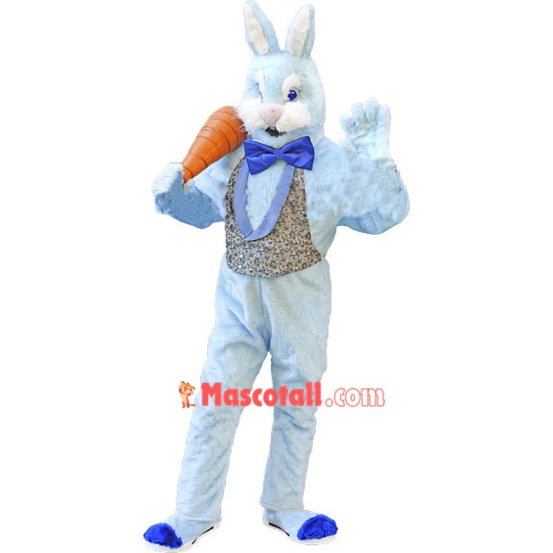 Deluxe Blue Bunny Rabbit Mascot Costume