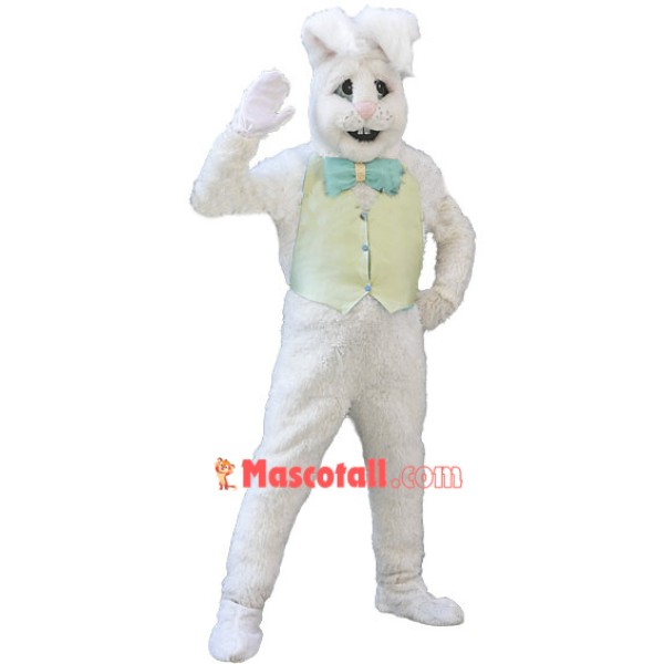 Cute White Bunny Rabbit Mascot Costume