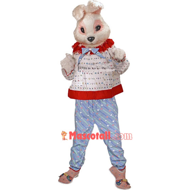 Cute Pink Bunny Rabbit Mascot Costume
