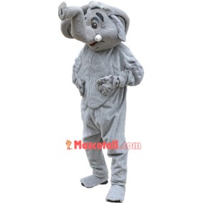 Grey Elephant Mascot Costume
